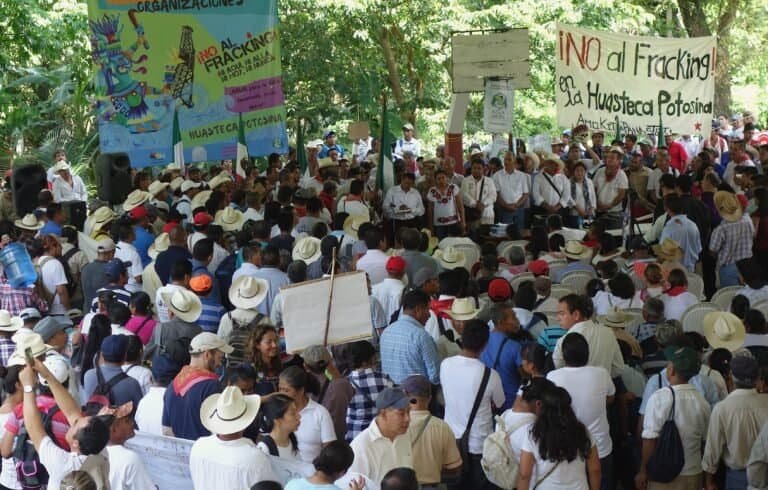 Rechazo al fracking en la Huasteca