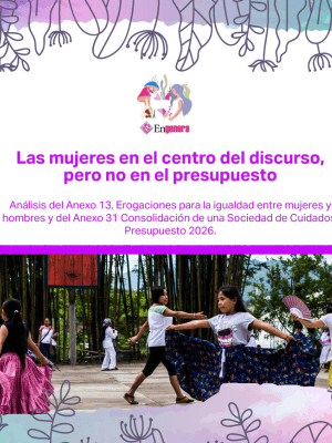 portada_AT13_PPEF2026 Portada de la publicación Las mujeres en el centro del discurso, pero no en el presupuesto
