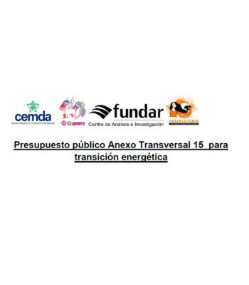 portada_PPEF_AT15 Portada del documento Presupuesto público Anexo Transversal 15 para transición energética